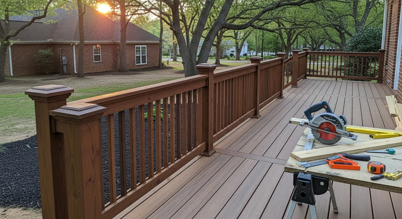 Deck construction and carpentry work