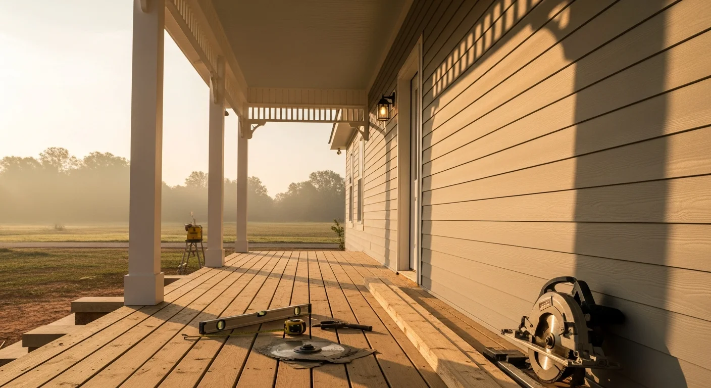 Residential construction and remodeling work in progress