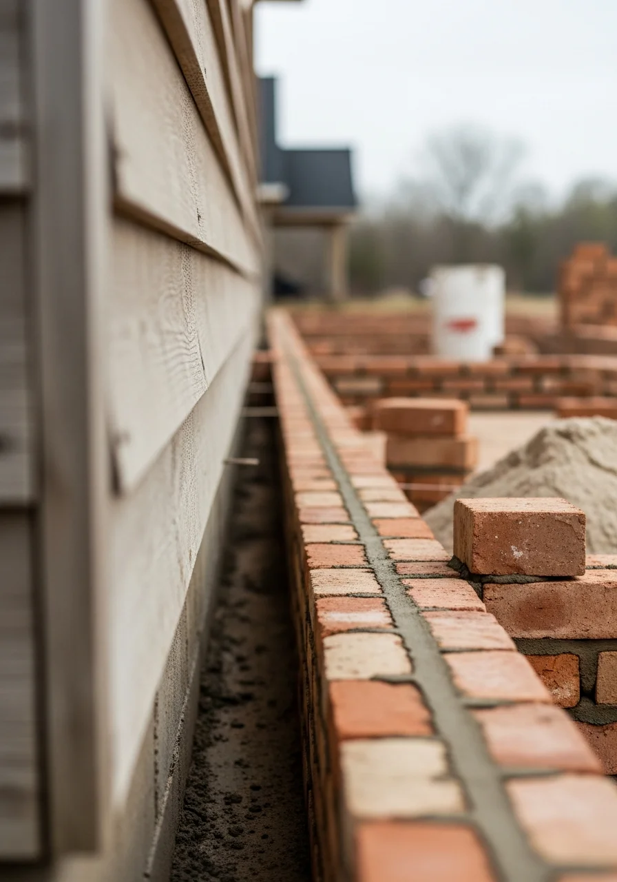 Close-up of professional workmanship on a home or business property in a Tate County community.